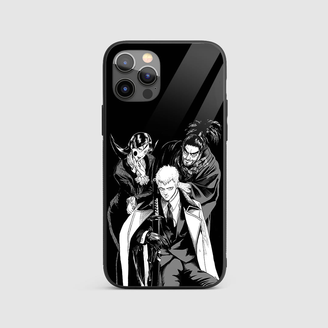 Atomic Disciples Silicone Armored Phone Case featuring dynamic artwork of the Atomic Disciples.