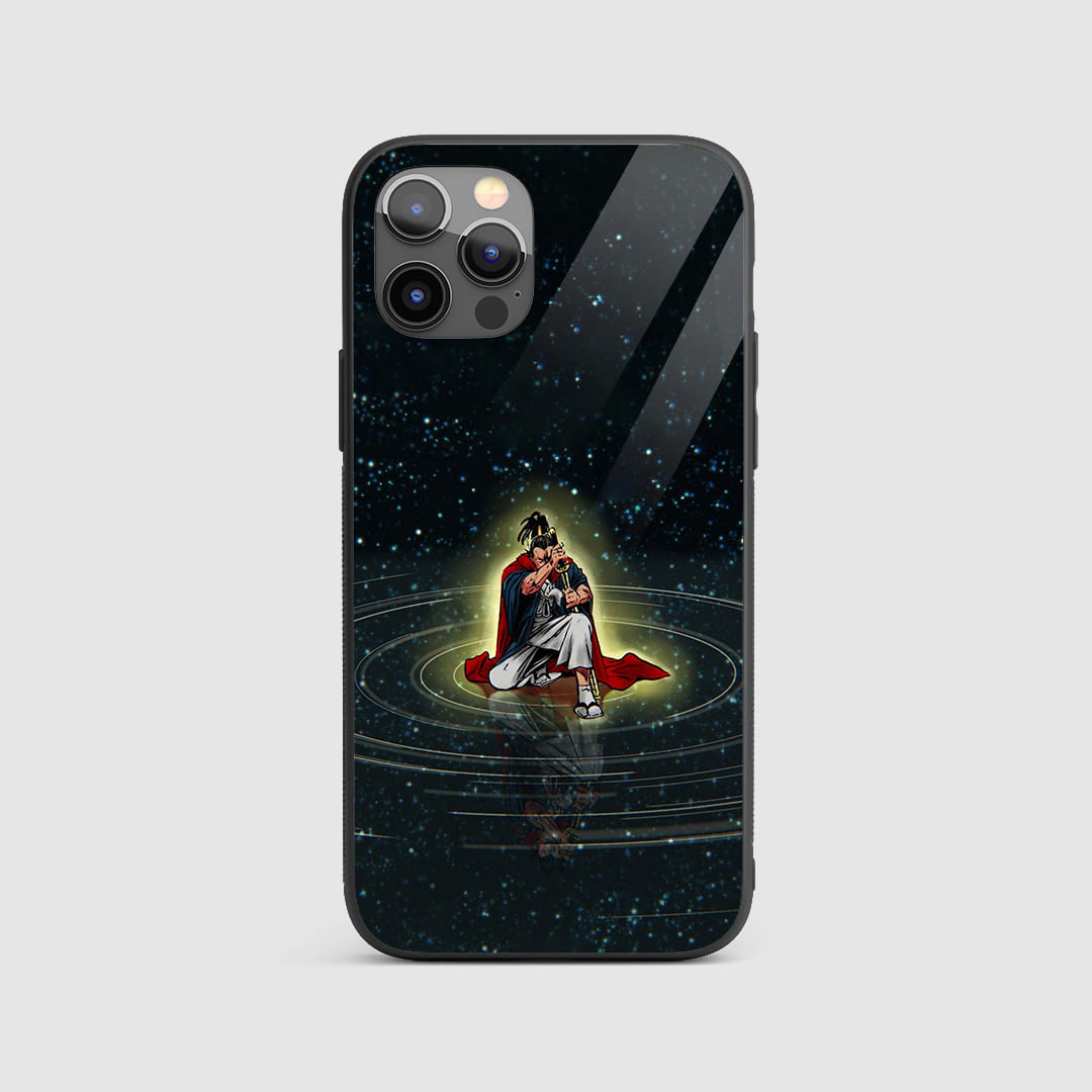 Atomic Space Silicone Armored Phone Case featuring stunning space exploration artwork.
