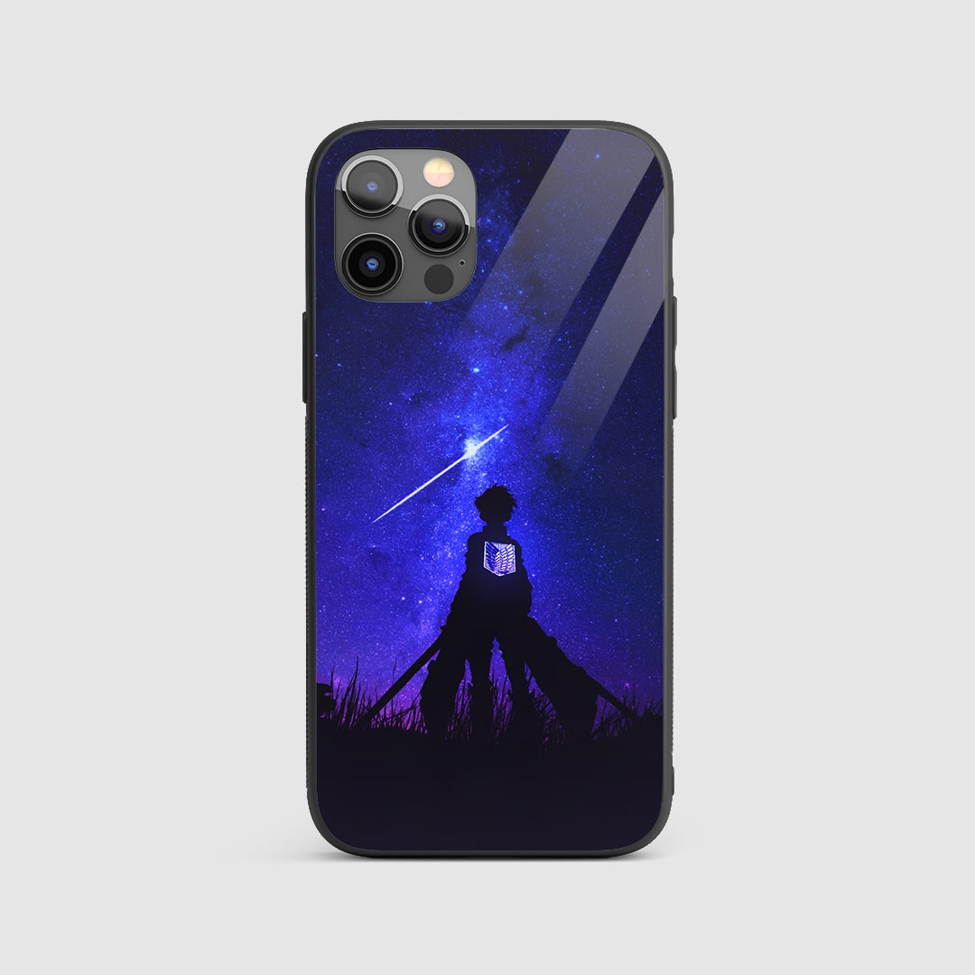 AOT Aesthetic Silicone Armored Phone Case featuring stylish Attack on Titan artwork.