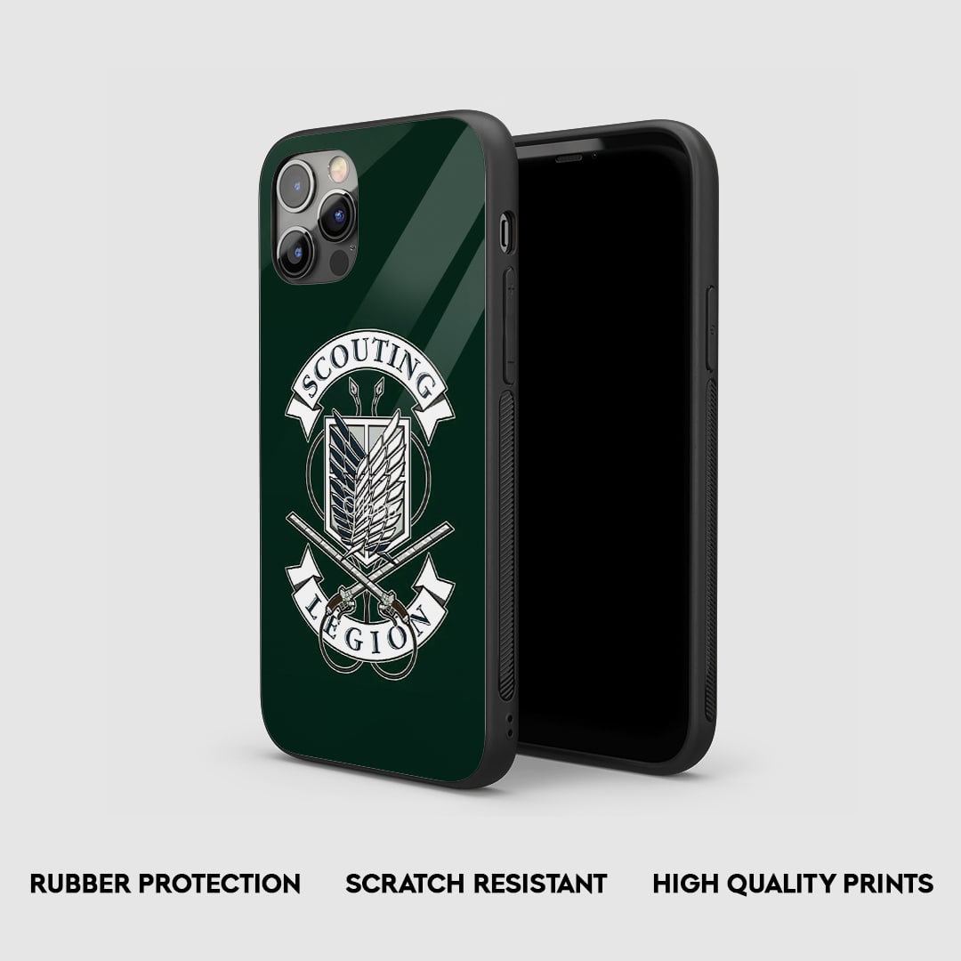 Side view of the AOT Scouting Armored Phone Case, highlighting its thick, protective silicone material.