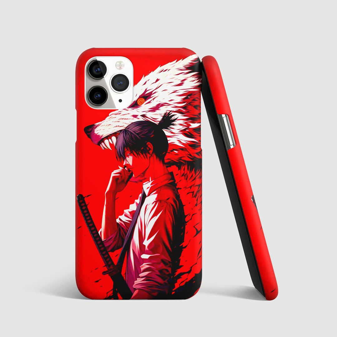 Beast Mode Aki Phone Cover front artwork design
