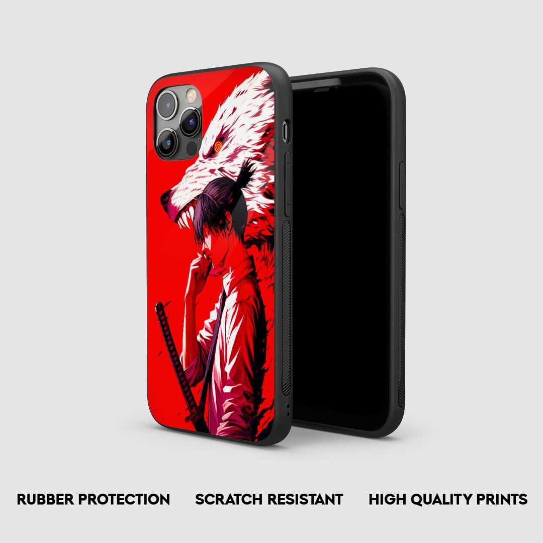 Side angle of Beast Mode Aki Chainsaw Man anime armored case