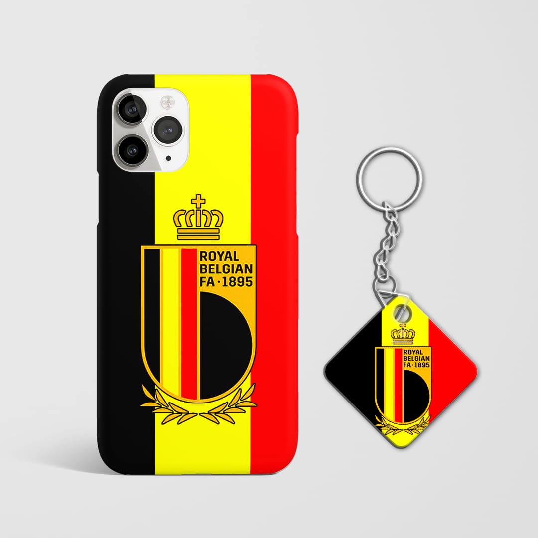 Belgian FA mobile phone cover with Keychain