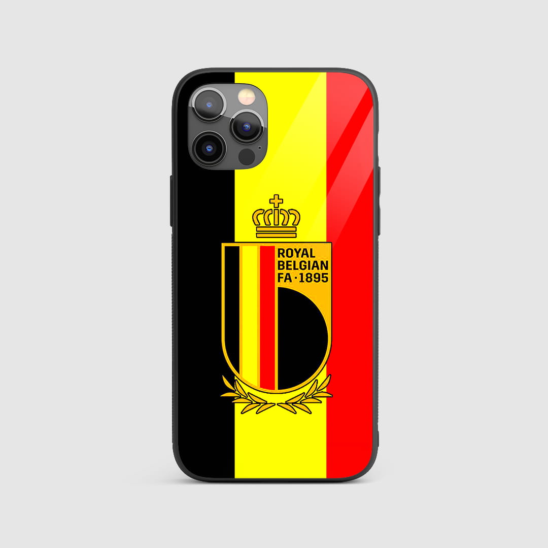 Belgian FA Tricolor Flag silicone armored phone case