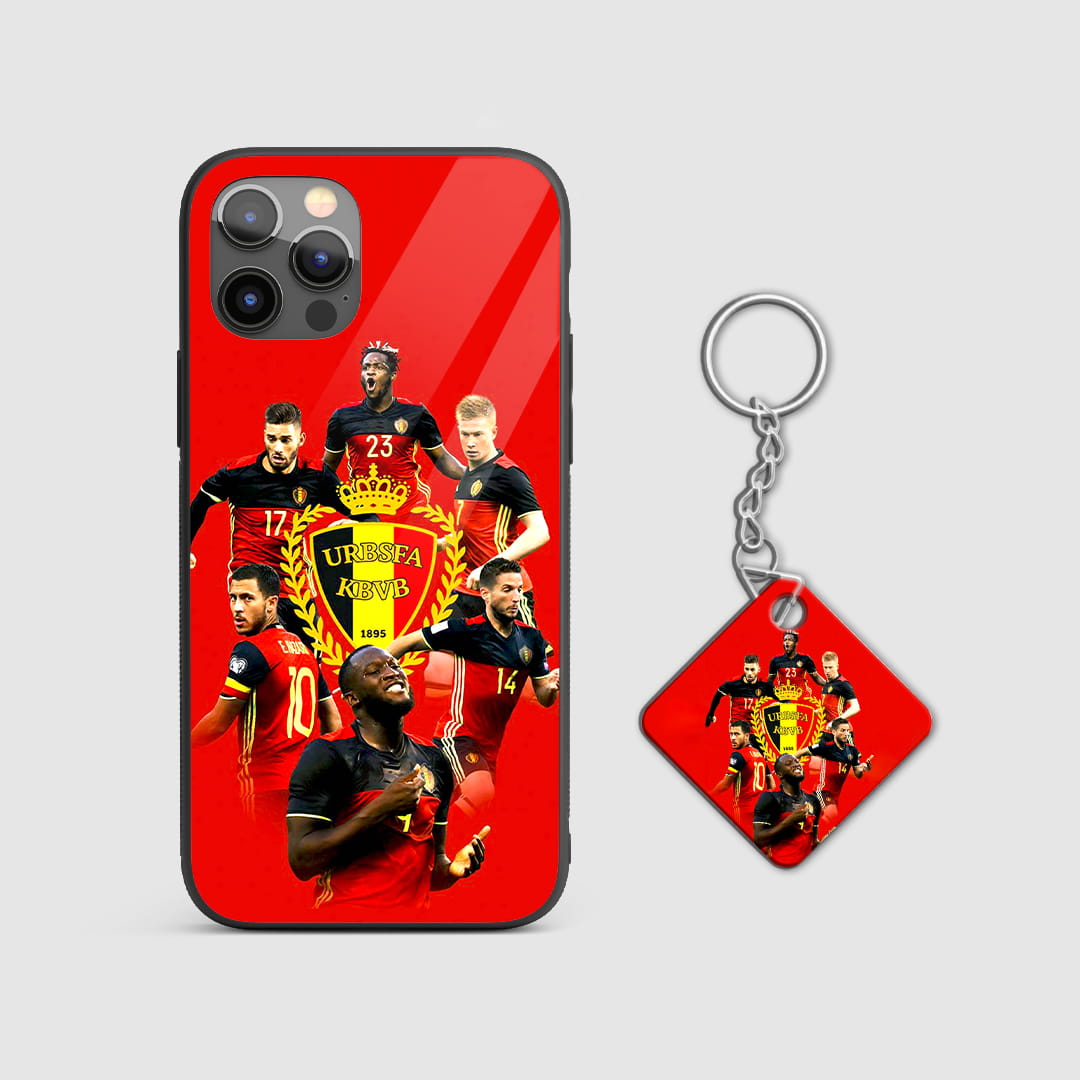 Shockproof Belgium Golden Generation phone case with Keychain