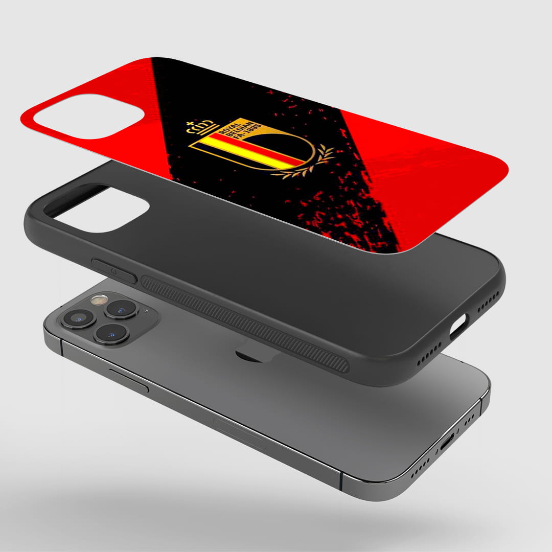 Shockproof Belgium Red & Black phone case