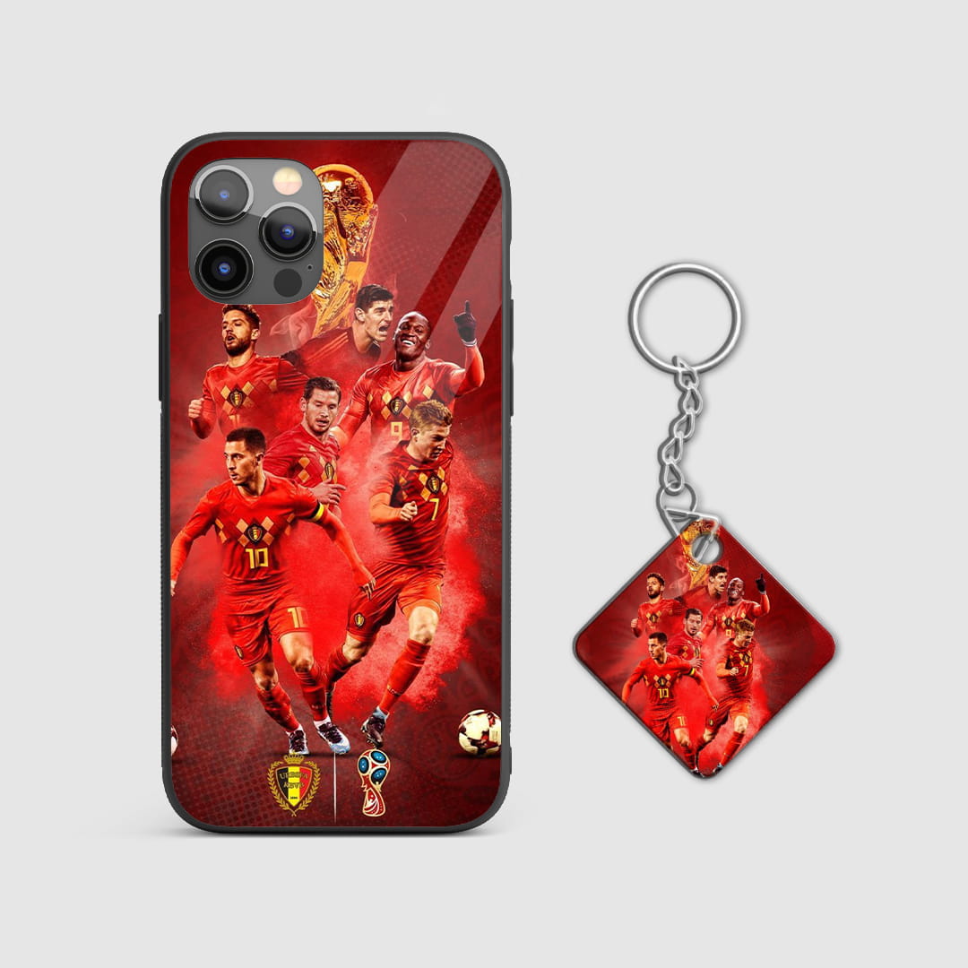 Belgium national team protective phone cover with Keychain