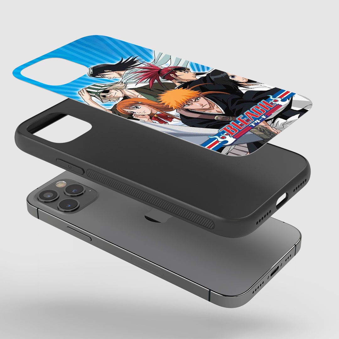 Bleach Phone Case installed on a smartphone, offering robust protection and a dynamic design.