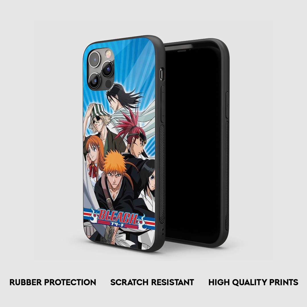 Side view of the Bleach Armored Phone Case, highlighting its thick, protective silicone material.
