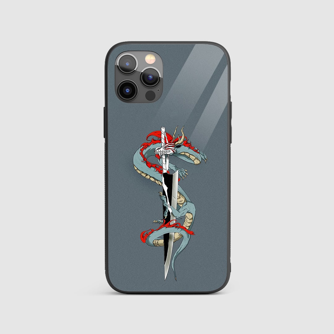 Shinigami Sword Silicone Armored Phone Case featuring striking artwork of the Shinigami Sword.