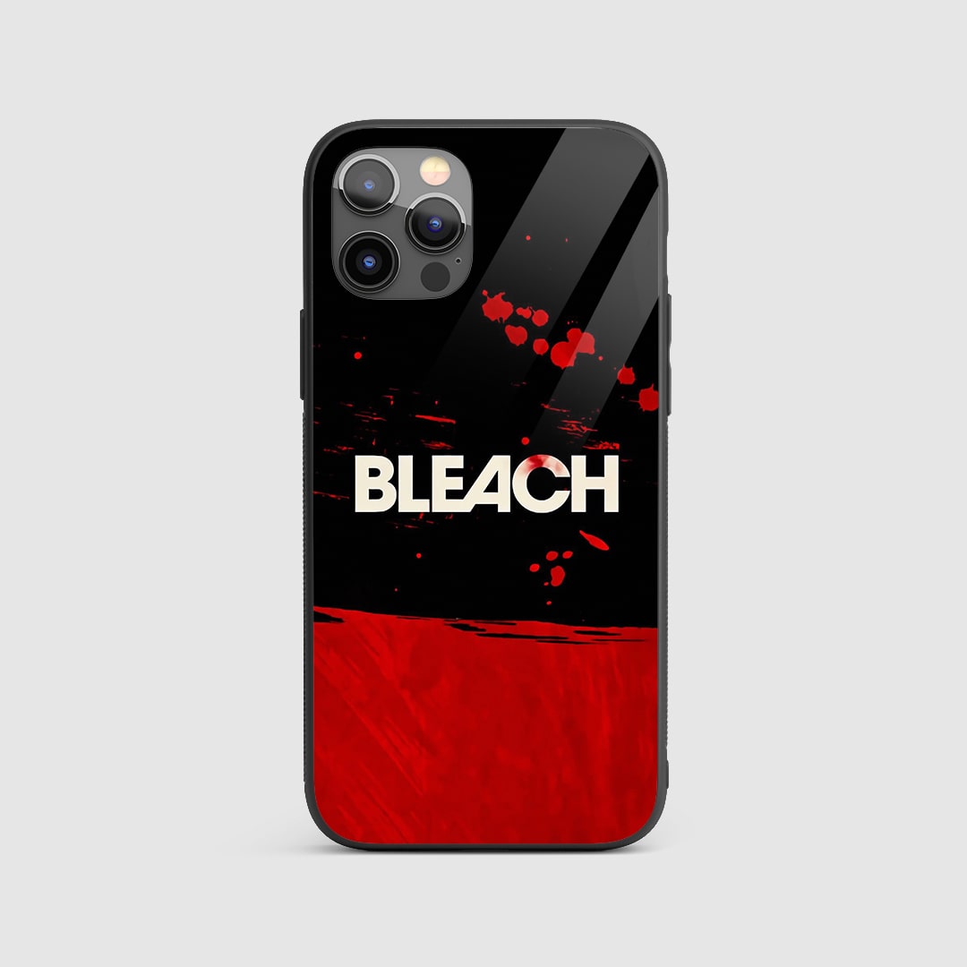 Bleach Red & Black Silicone Armored Phone Case featuring striking red and black design.