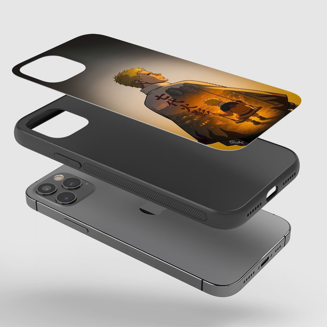 Durable silicone armored Boruto Naruto phone cover