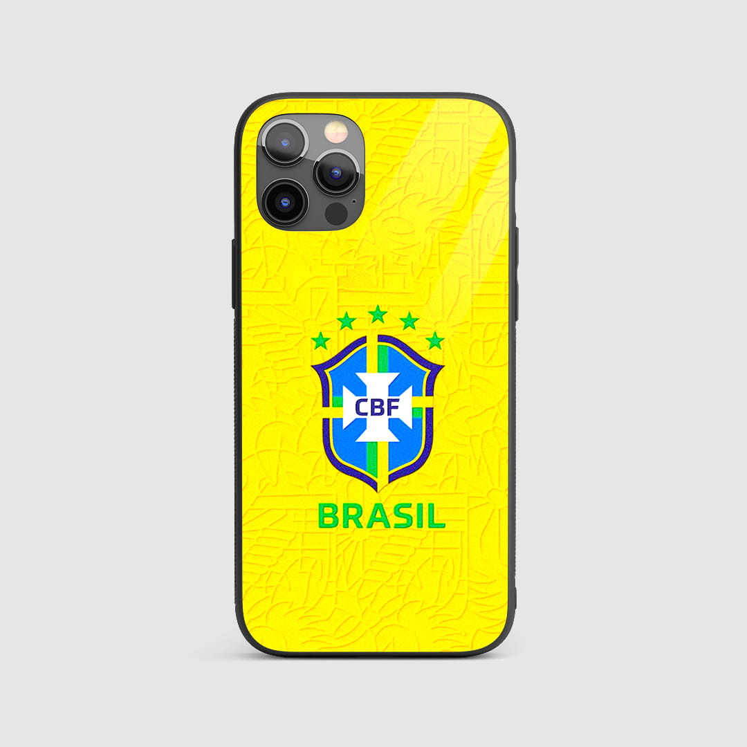 Brasil Jersey Texture Silicone Armored Phone Case