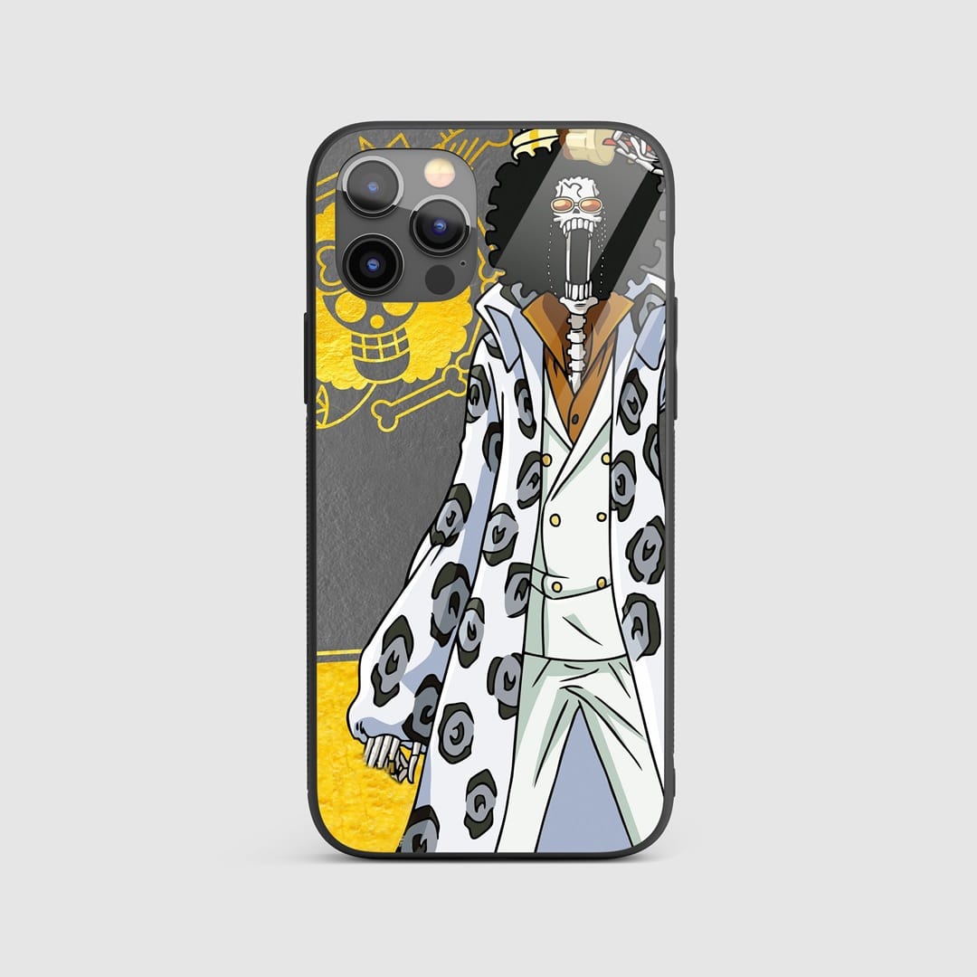 Brook Skeleton Silicone Armored Phone Case featuring Brook playing his violin.