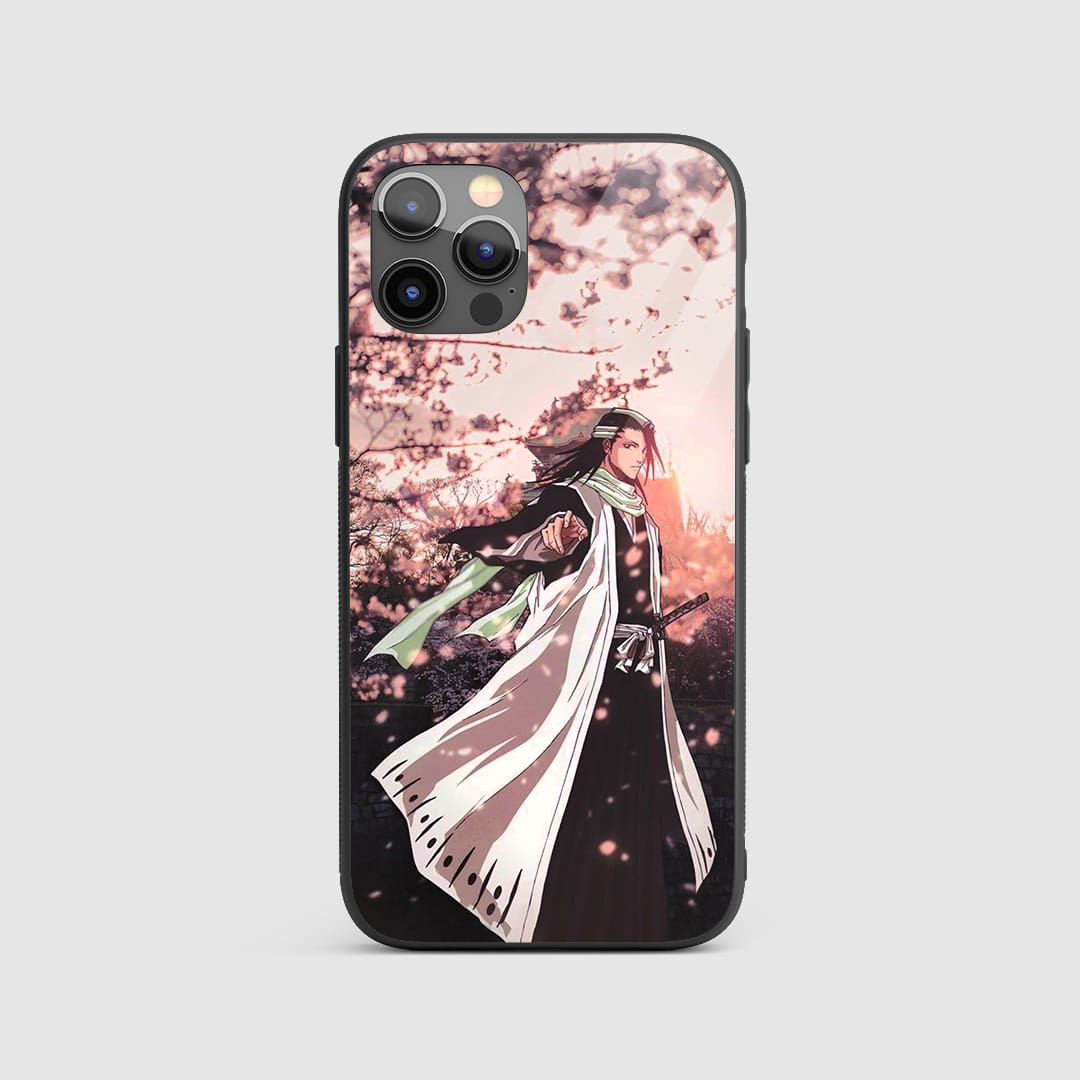 Byakuya Kuchiki Silicone Armored Phone Case featuring stunning artwork of Byakuya Kuchiki.