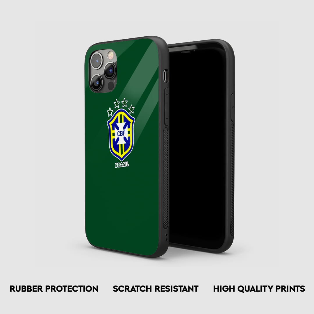 brazil football crest silicone armored case