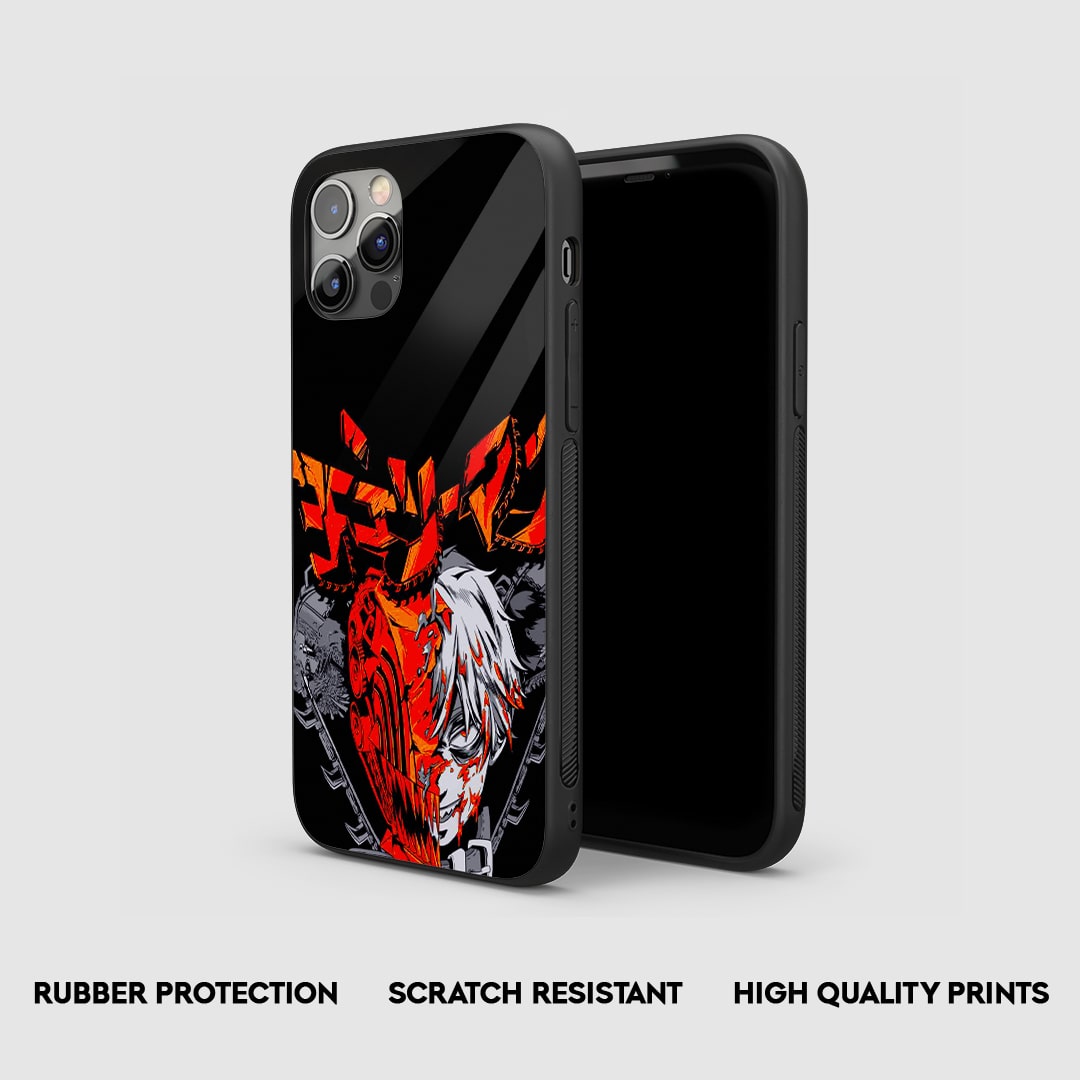 Side angle of Chains of Fury Chainsaw Man anime armored case
