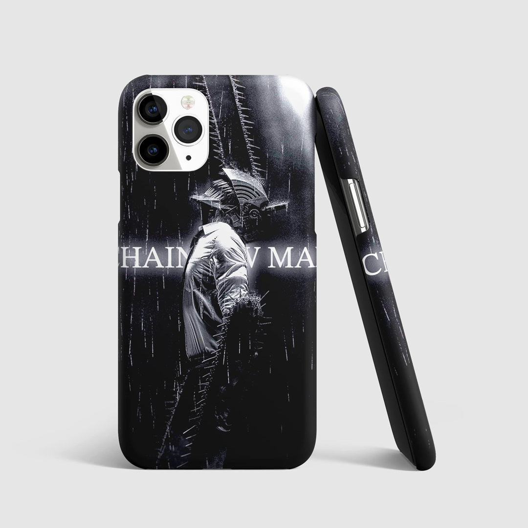 Chainsaw Noir Phone Cover front artwork design