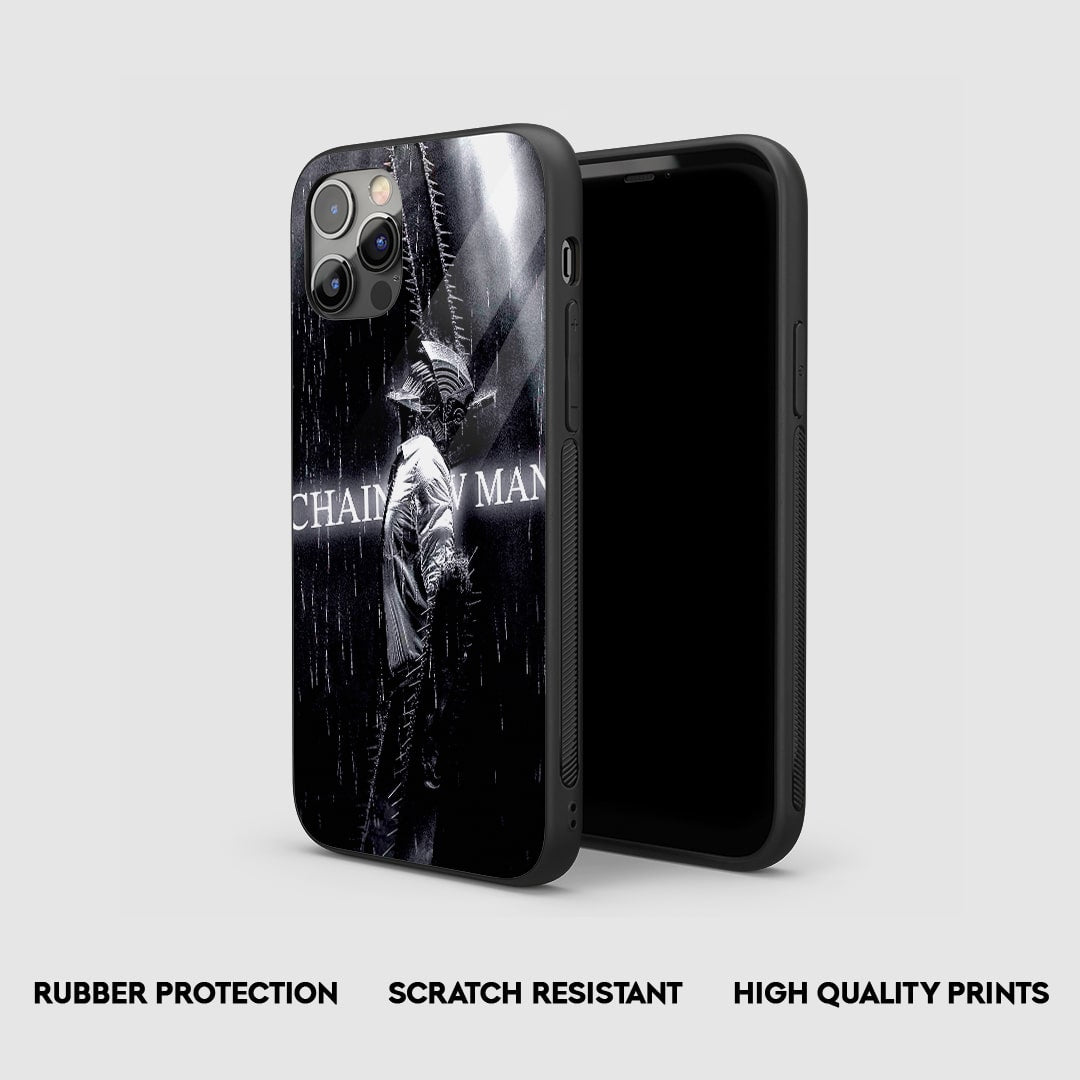 Side angle of Chainsaw Noir Chainsaw Man anime armored case