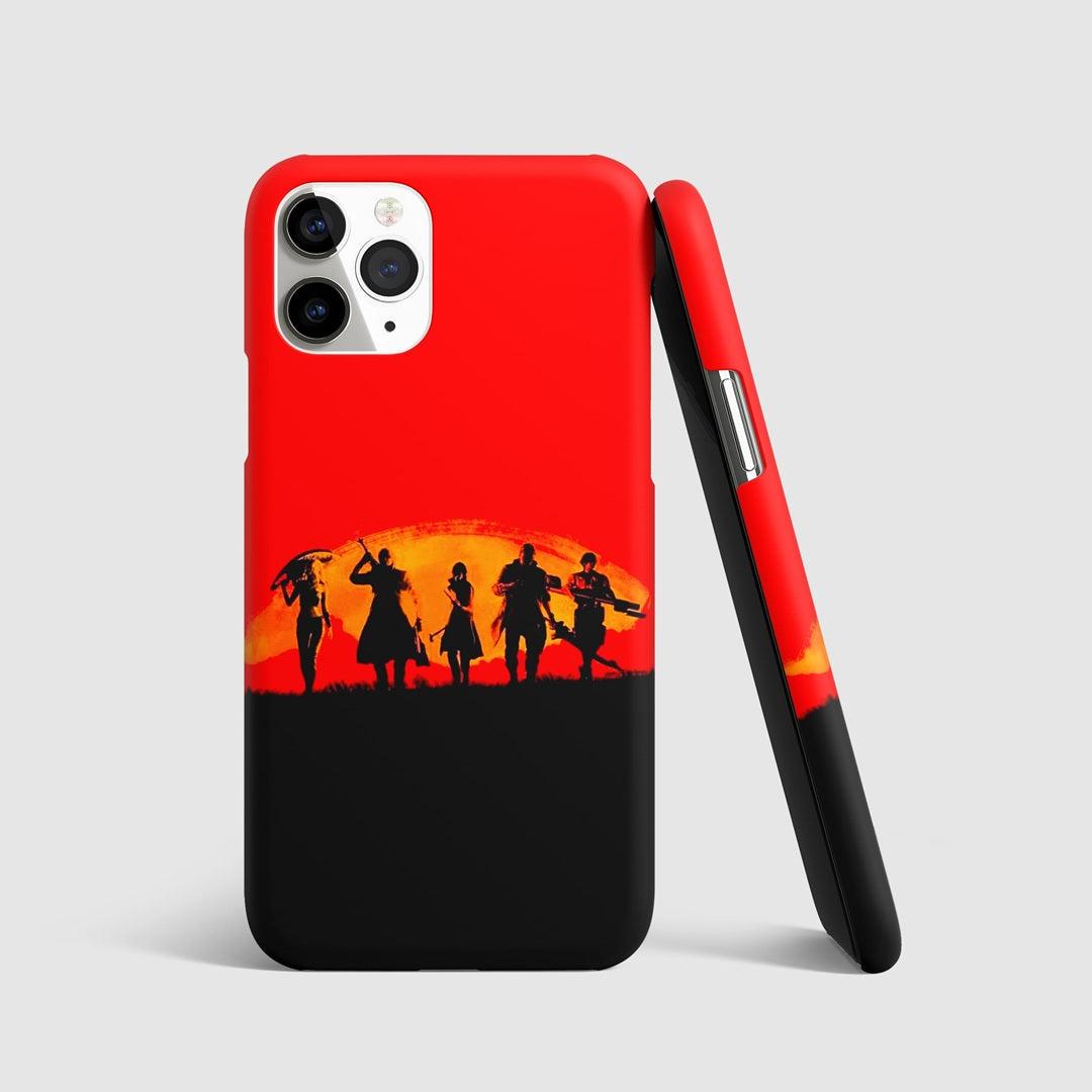 DMC Team Silhouette Phone Cover front artwork design
