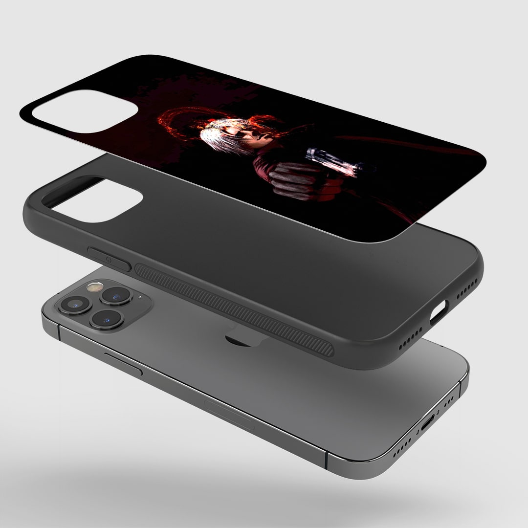 Close-up of durable Dante Dark Aura silicone cover