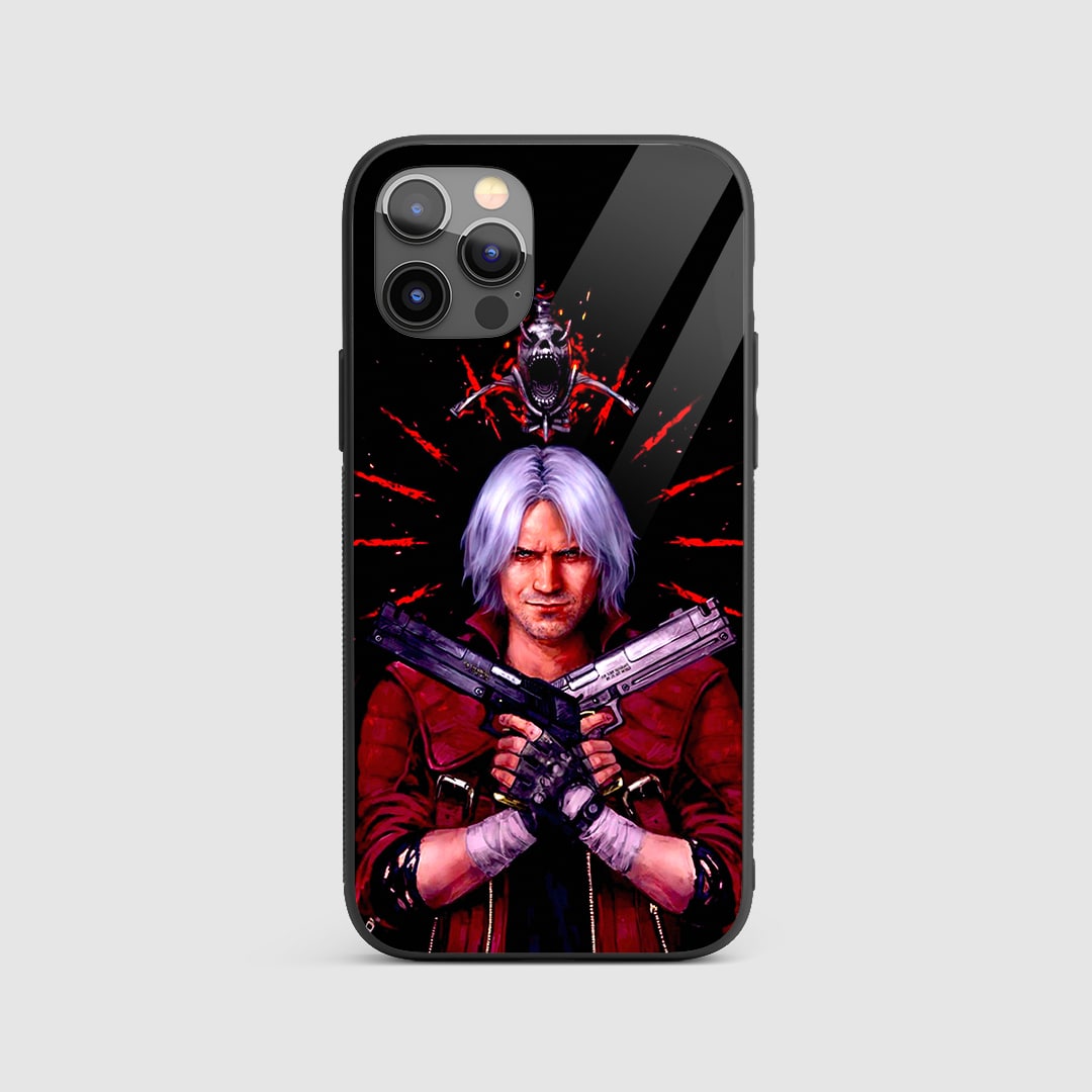 Dante Dual Pistols Silicone Armored Phone Case front design