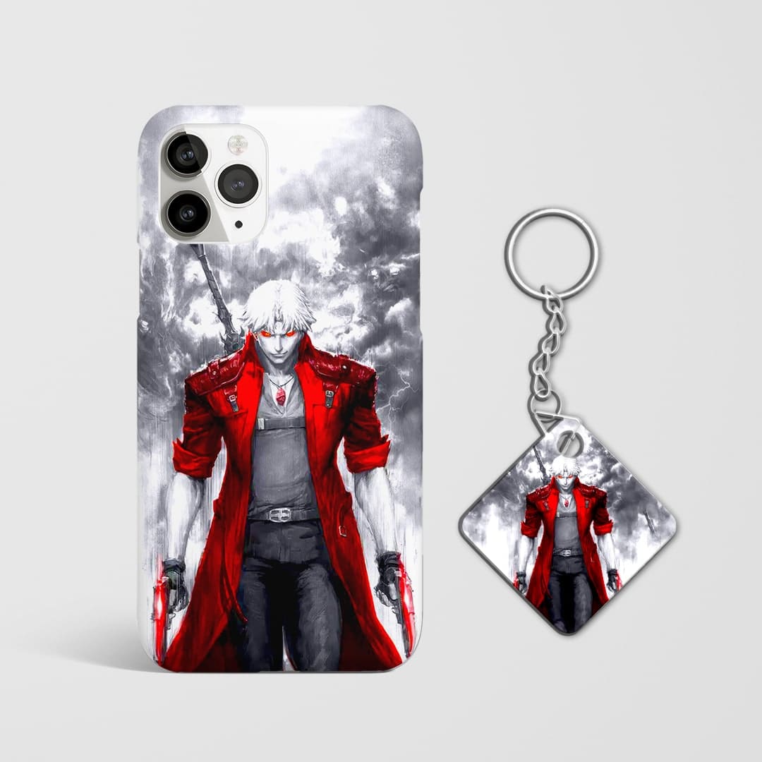 Stylish Devil May Cry Dante Sword phone cover back design with Keychain