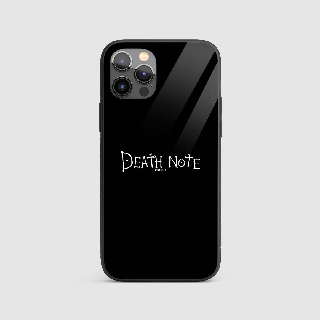 Death Note Silicone Armored Phone Case featuring minimalist design elements from the series.