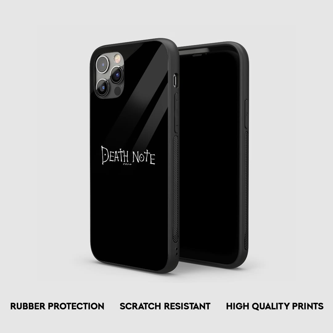 Side view of the Death Note Silicone Armored Phone Case, highlighting its protective silicone build.