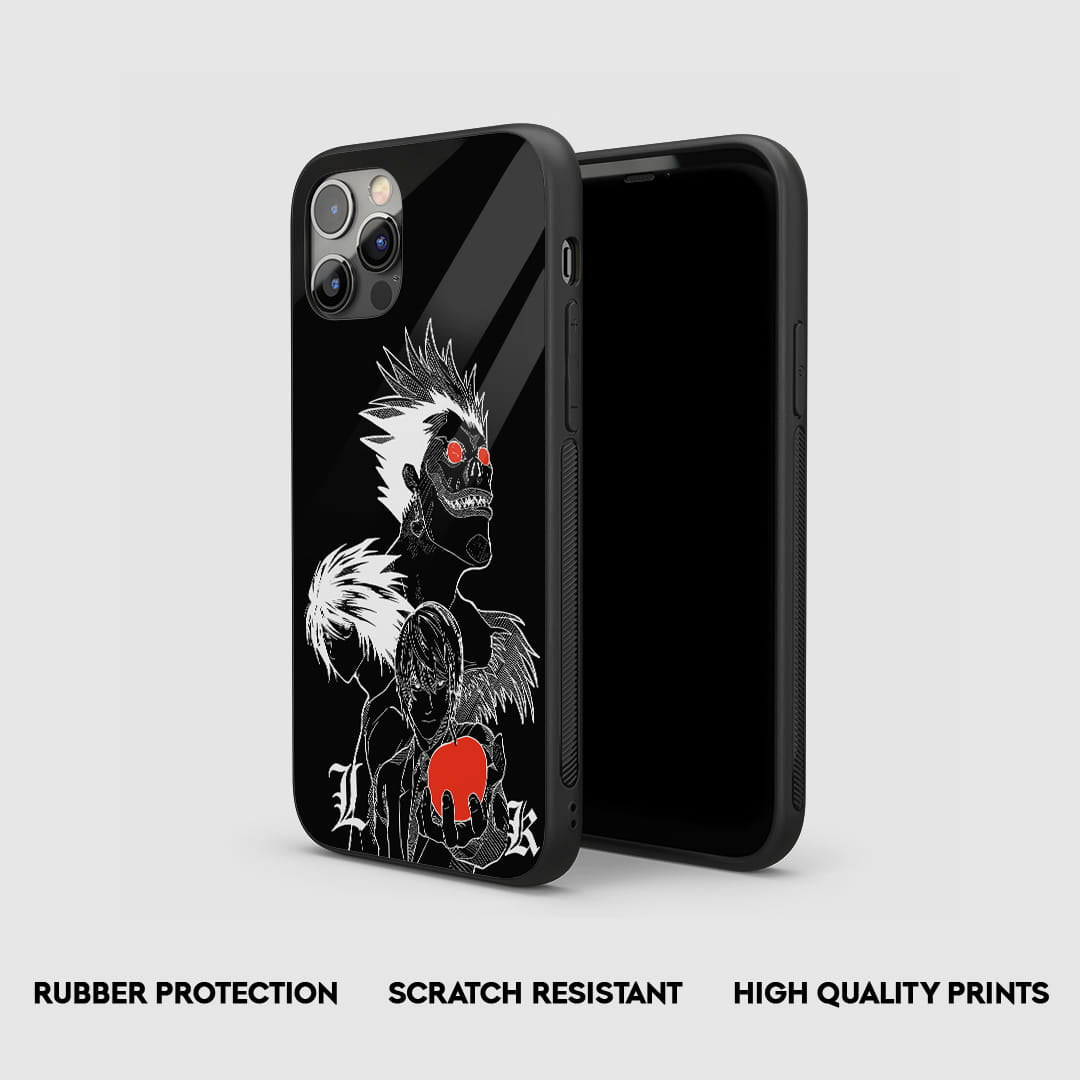 Death note ink style anime phone cover design