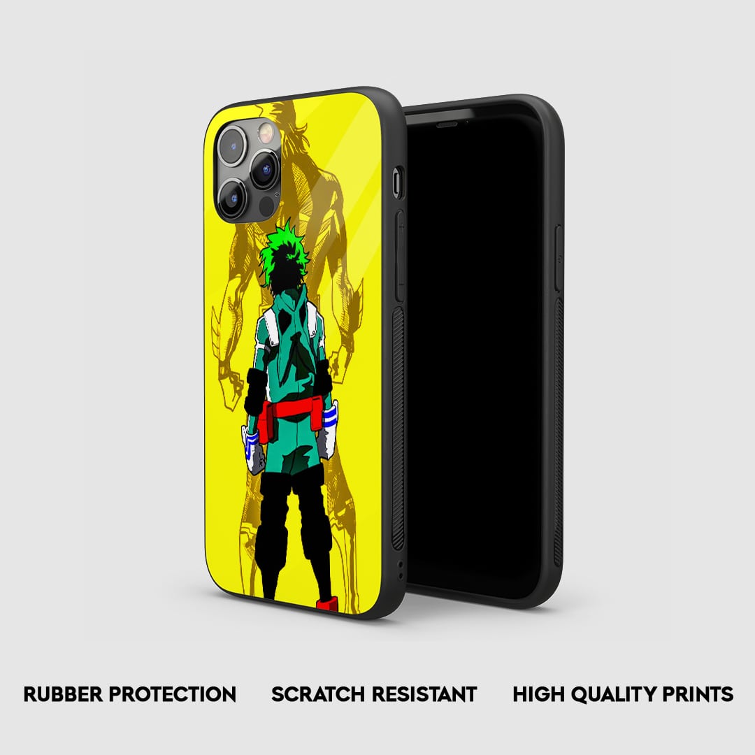 Izuku Midoriya and All Might anime phone case design