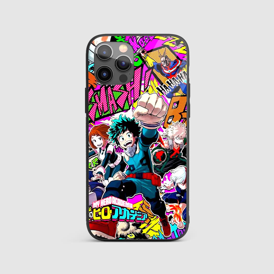 Deku Comic Art Silicone Armored Phone Case My Hero Academia