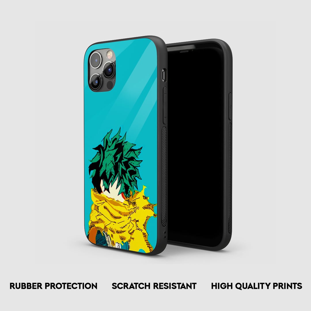 Izuku Midoriya anime phone case with emotional design