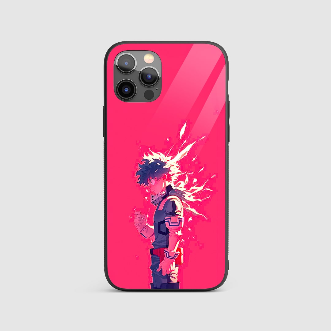 Deku Red Energy Silicone Armored Phone Case My Hero Academia
