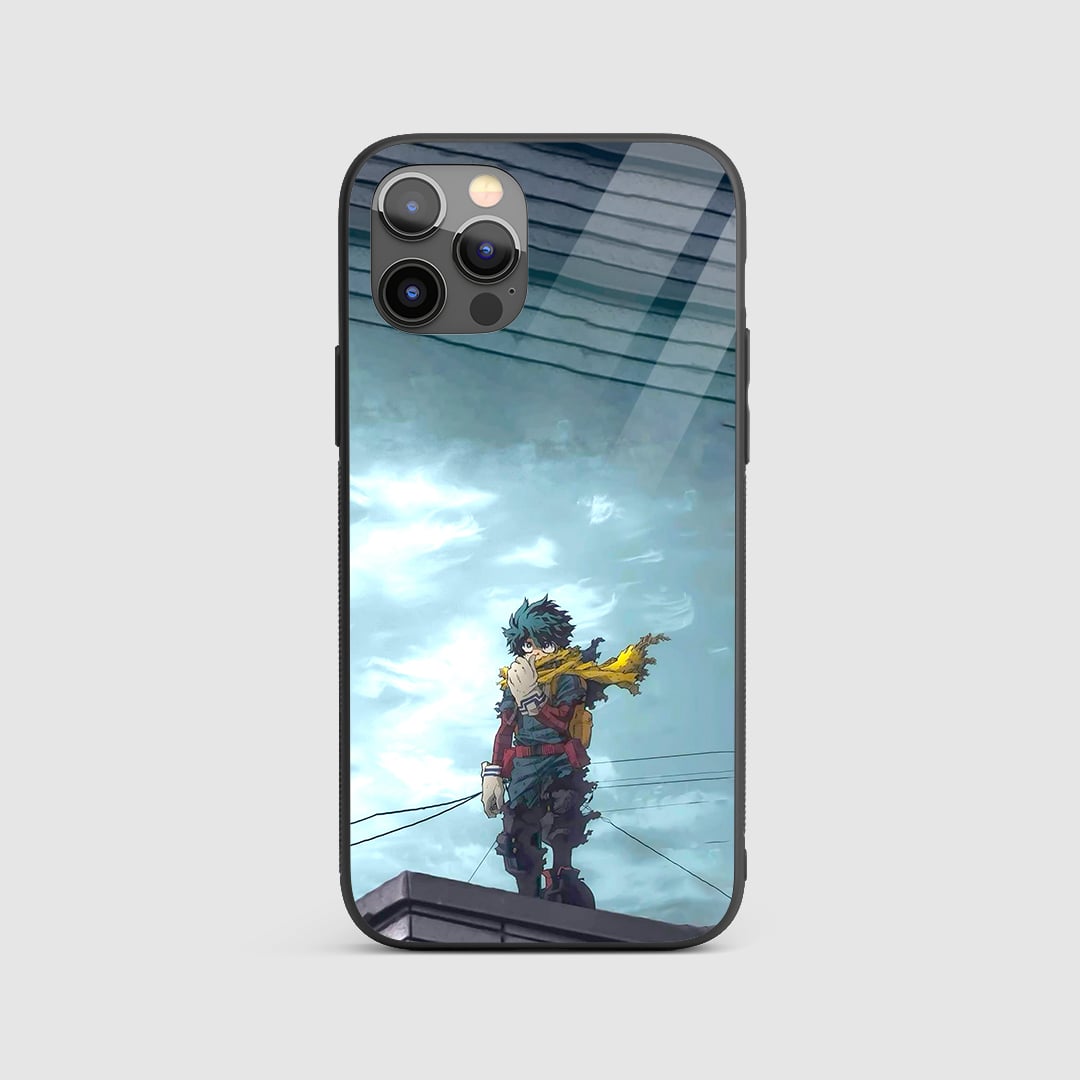 Deku Rooftop Silicone Armored Phone Case My Hero Academia