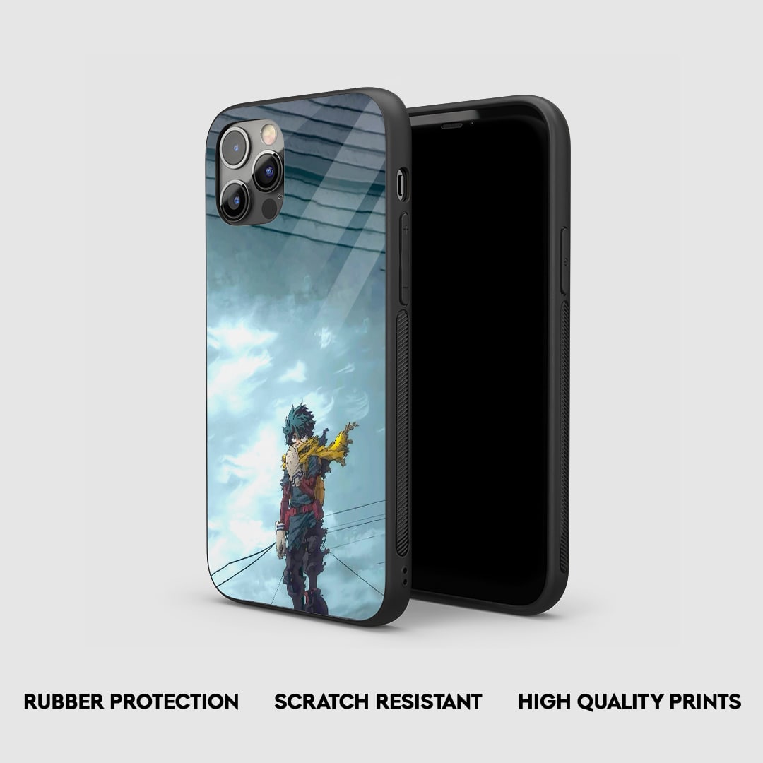 Izuku Midoriya rooftop anime phone case design