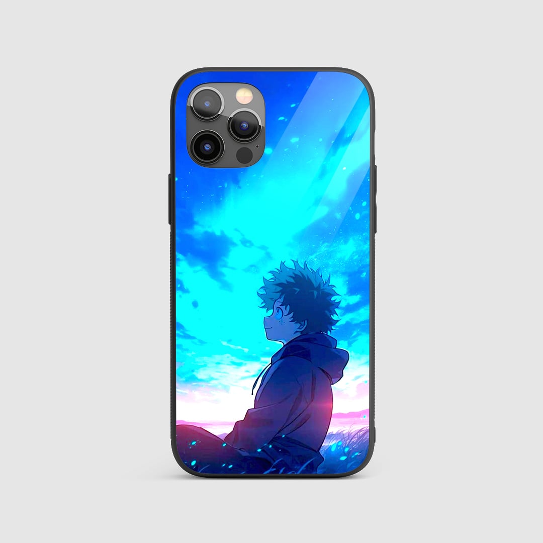 Deku Starry Sky Silicone Armored Phone Case My Hero Academia