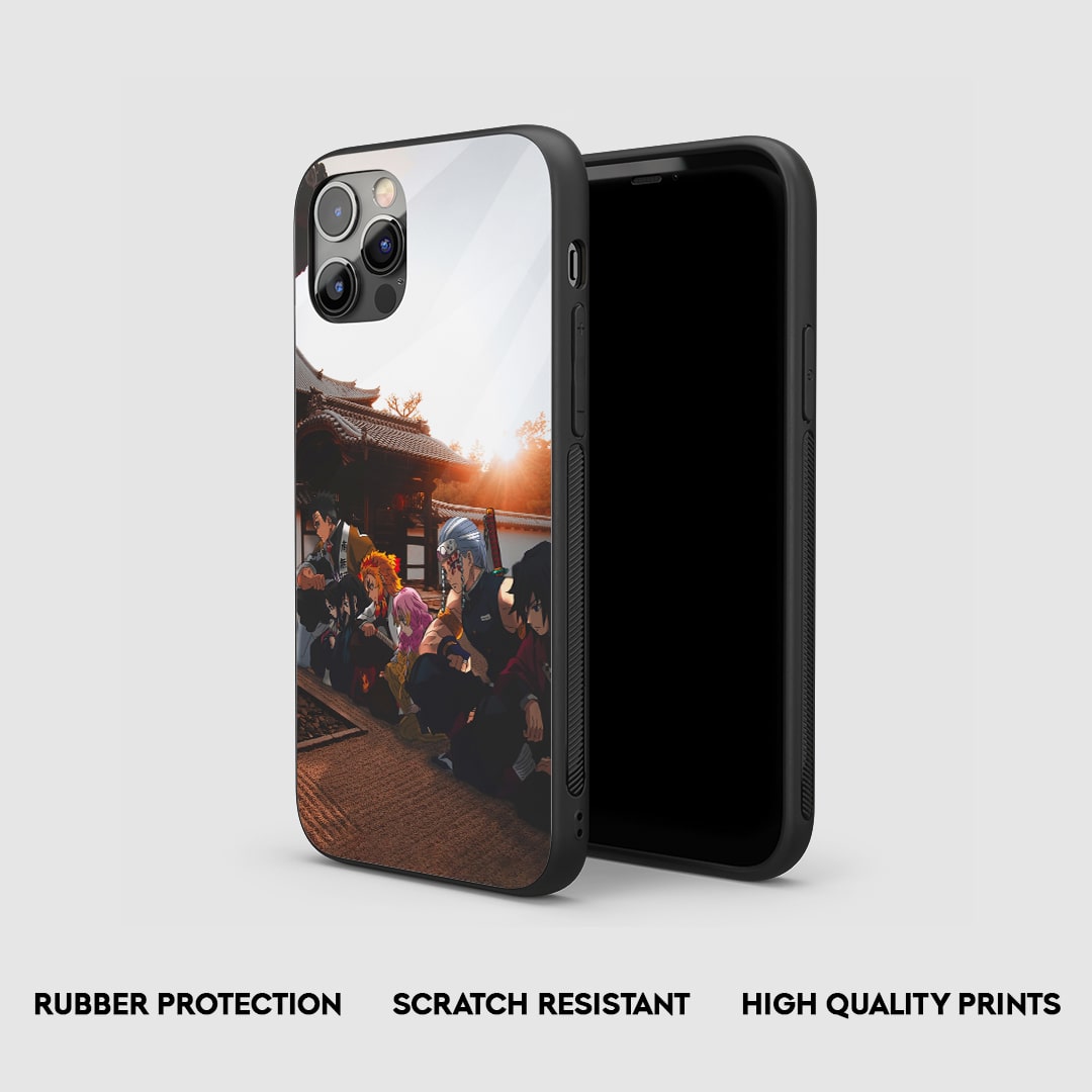 Side view of the Master of Mansion Armored Phone Case, highlighting its thick, protective silicone material.