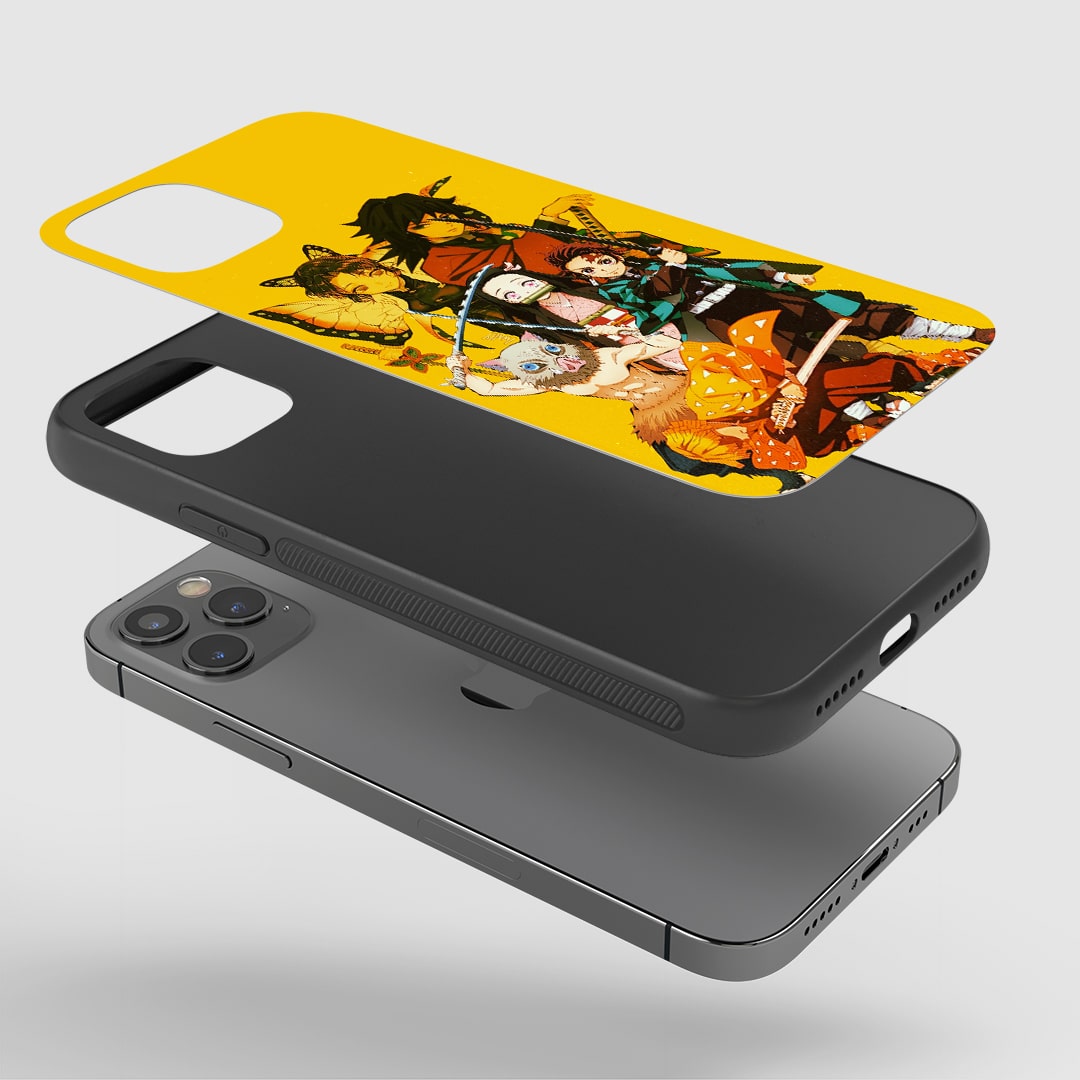 Yellow Squad Silicone Armored Phone Case