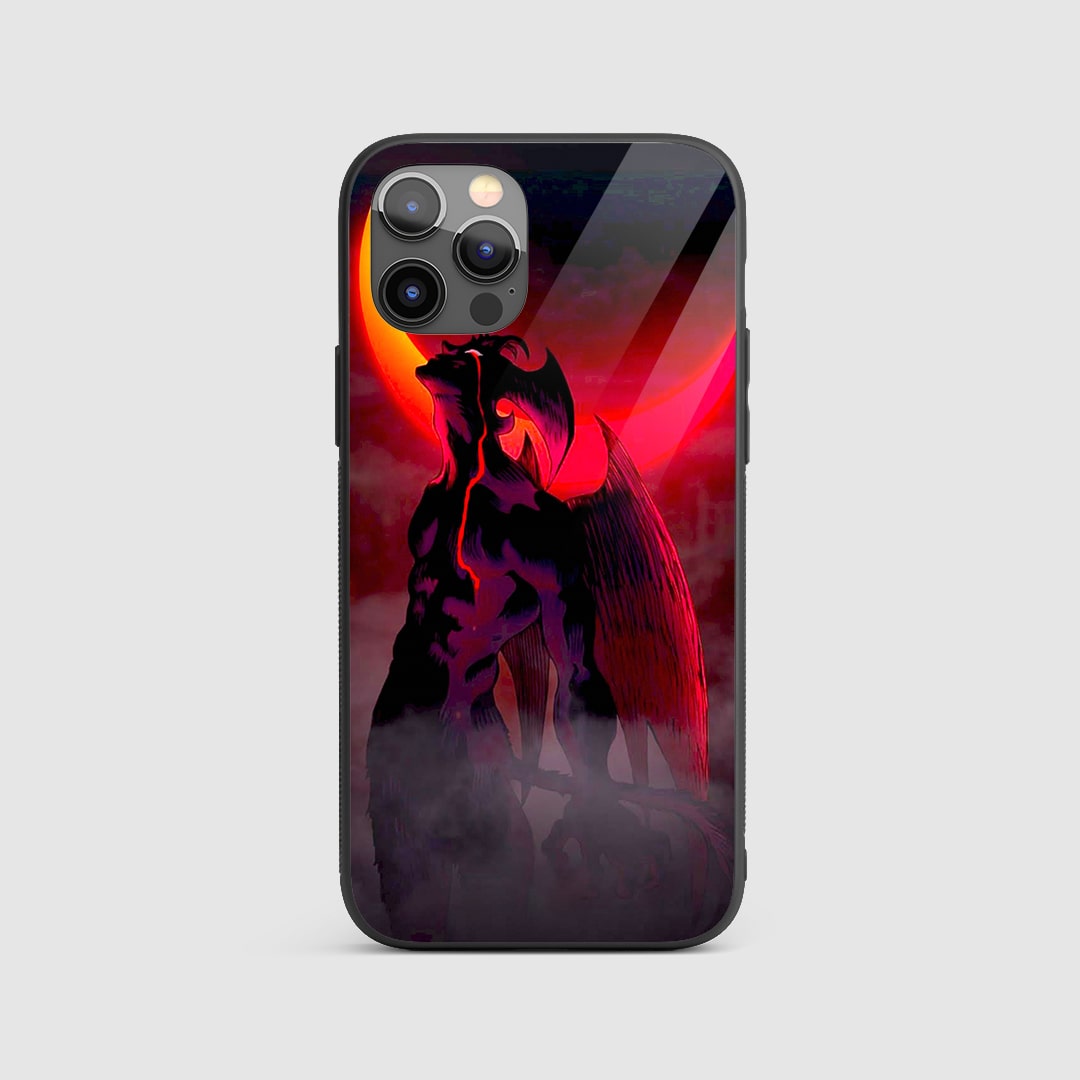 Demon Silhouette Silicone Armored Phone Case anime design