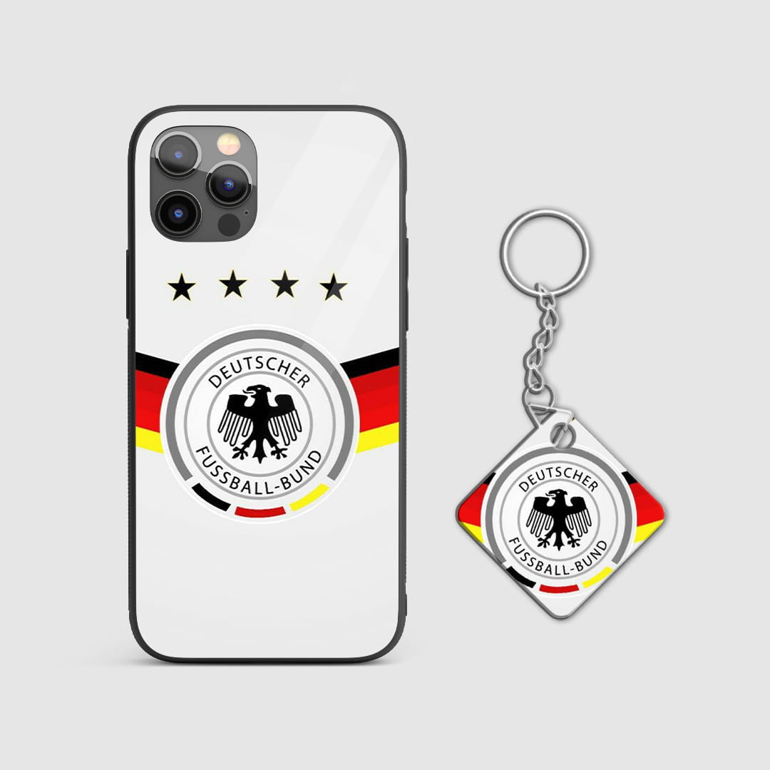 Germany football federation protective phone cover with Keychain