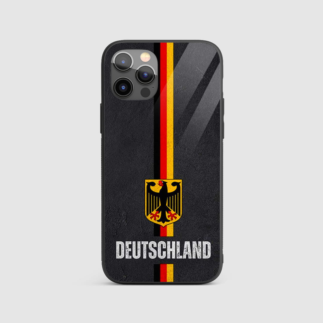 Deutschland Eagle Stripe silicone armored phone case