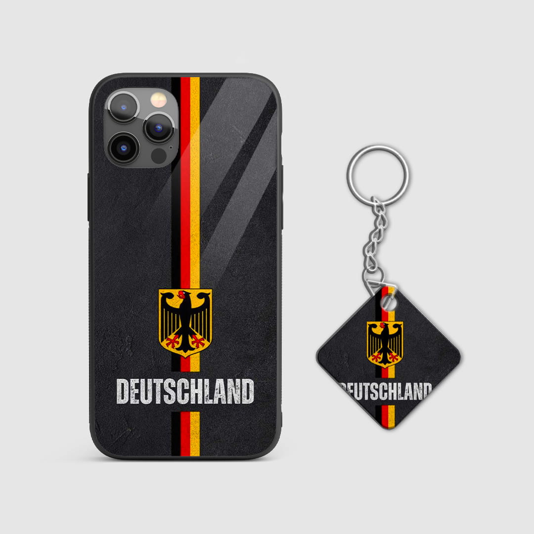 Deutschland football protective mobile cover with Keychain
