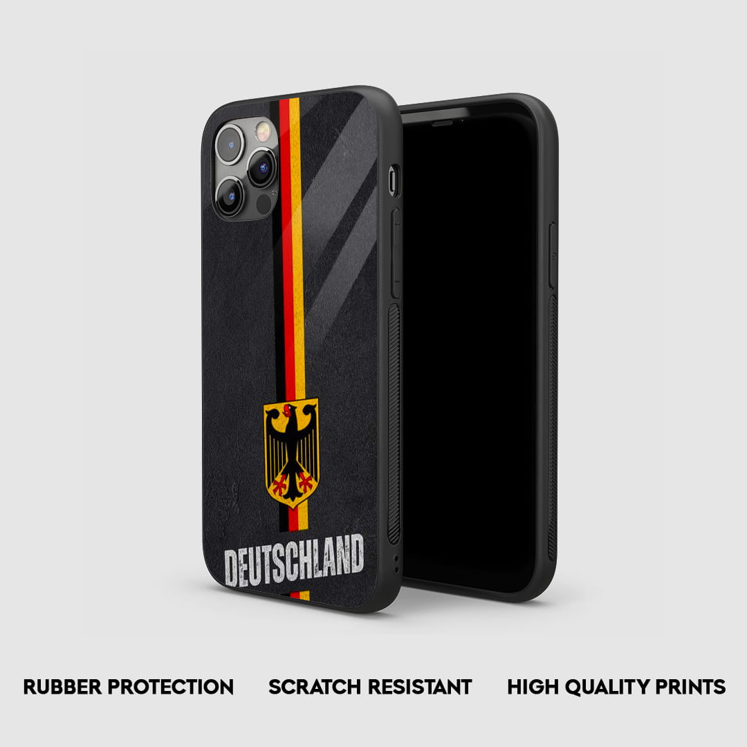 Germany eagle stripe silicone phone case