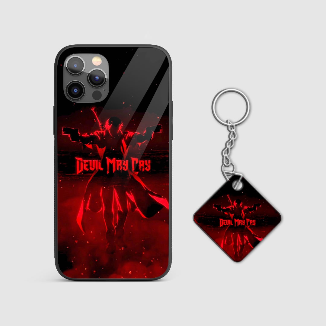 Close-up of durable Devil May Cry silicone cover with Keychain