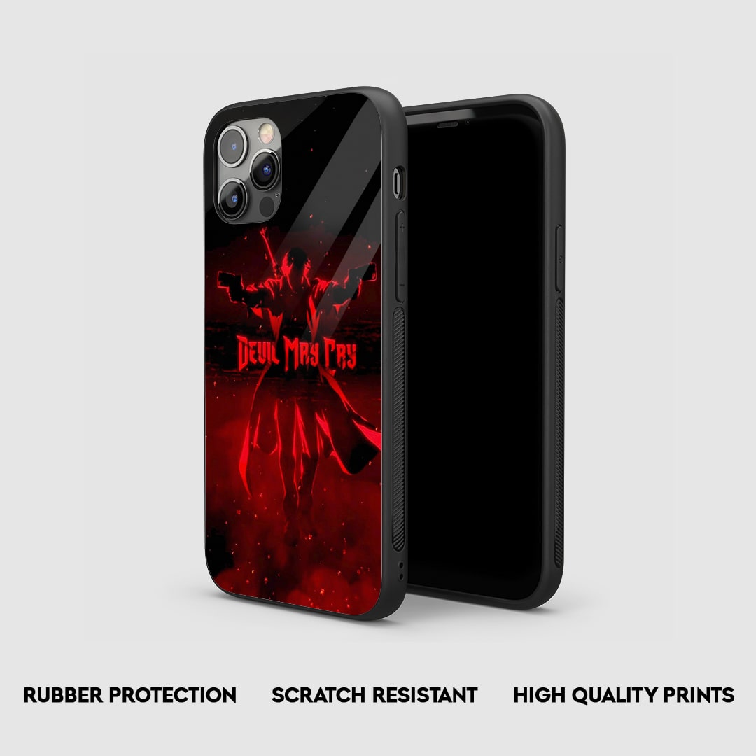 Side angle of Devil May Cry anime armored phone case