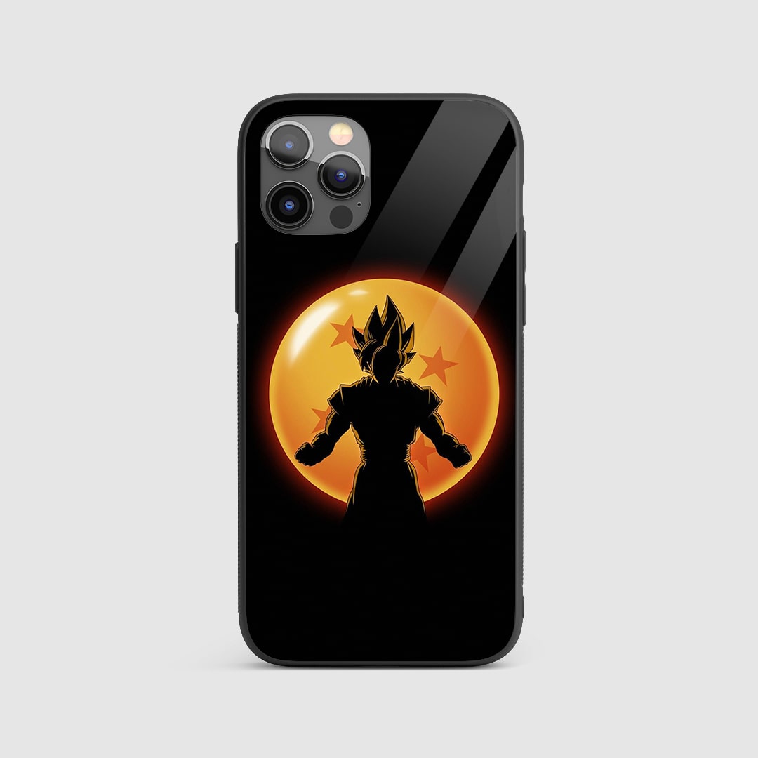 DBZ Minimal Silicone Armored Phone Case featuring a sleek, subtle design with iconic Saiyan silhouettes.