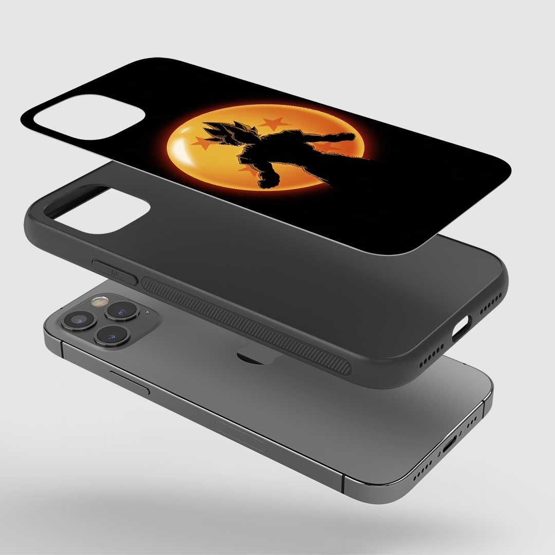 DBZ Minimal Phone Case installed on a smartphone, ensuring full functionality of all buttons and ports.