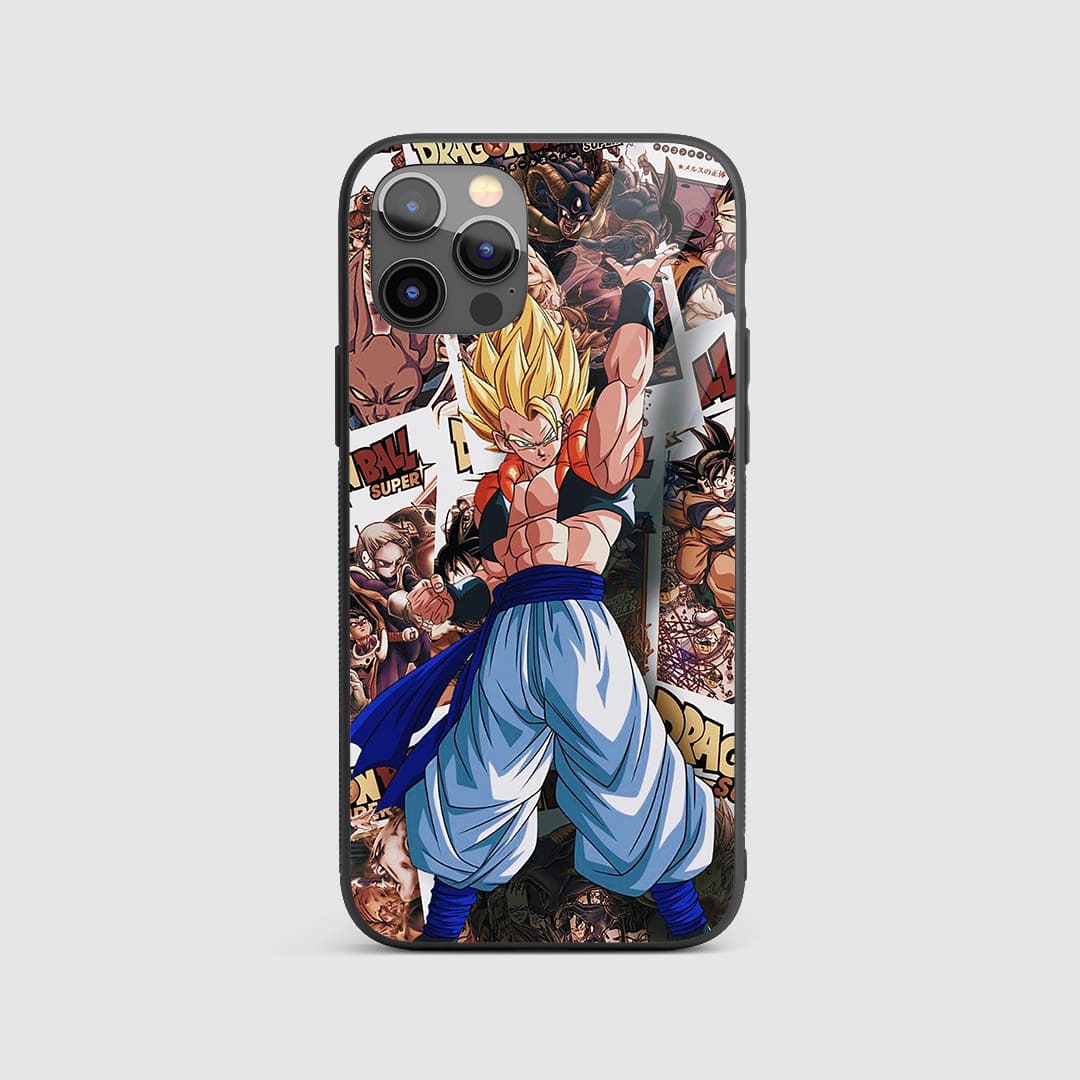Dragon Ball Series Silicone Armored Phone Case with Goku, Vegeta, and other characters in action.