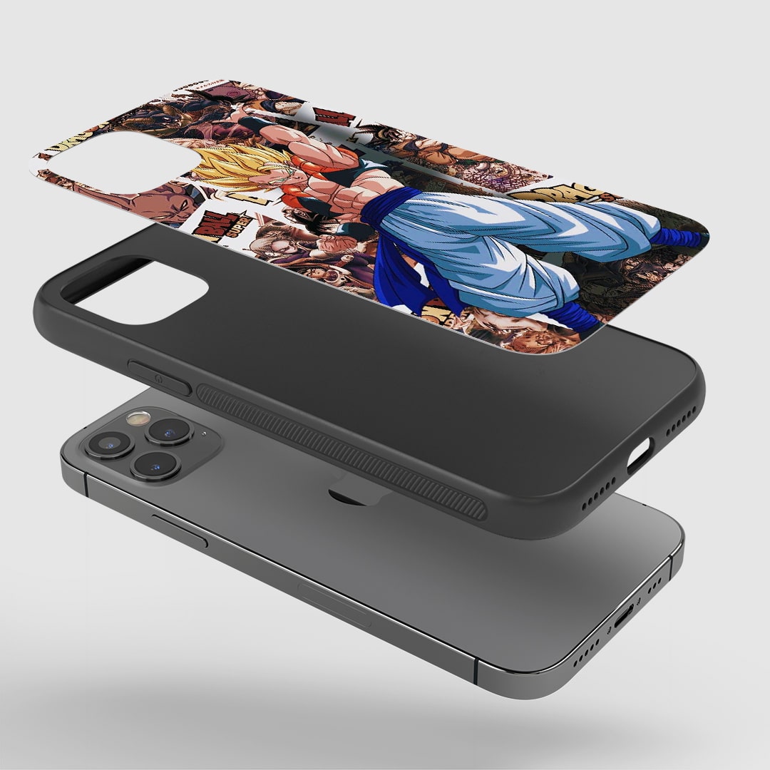 Dragon Ball Series Phone Case installed on a smartphone, offering full accessibility and superior protection.